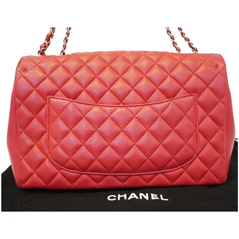 chanel red jumbo flap bag|chanel jumbo bag price.